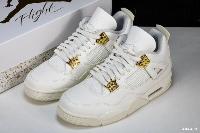 Gold Metallic 4 Jordan Retro AQ9129-170 0403